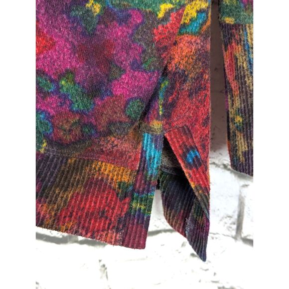 HABITAT Super Soft Fleece Boxy Artsy Slouchy Sweater Color Drench Lagenlook XL - Picture 3 of 8